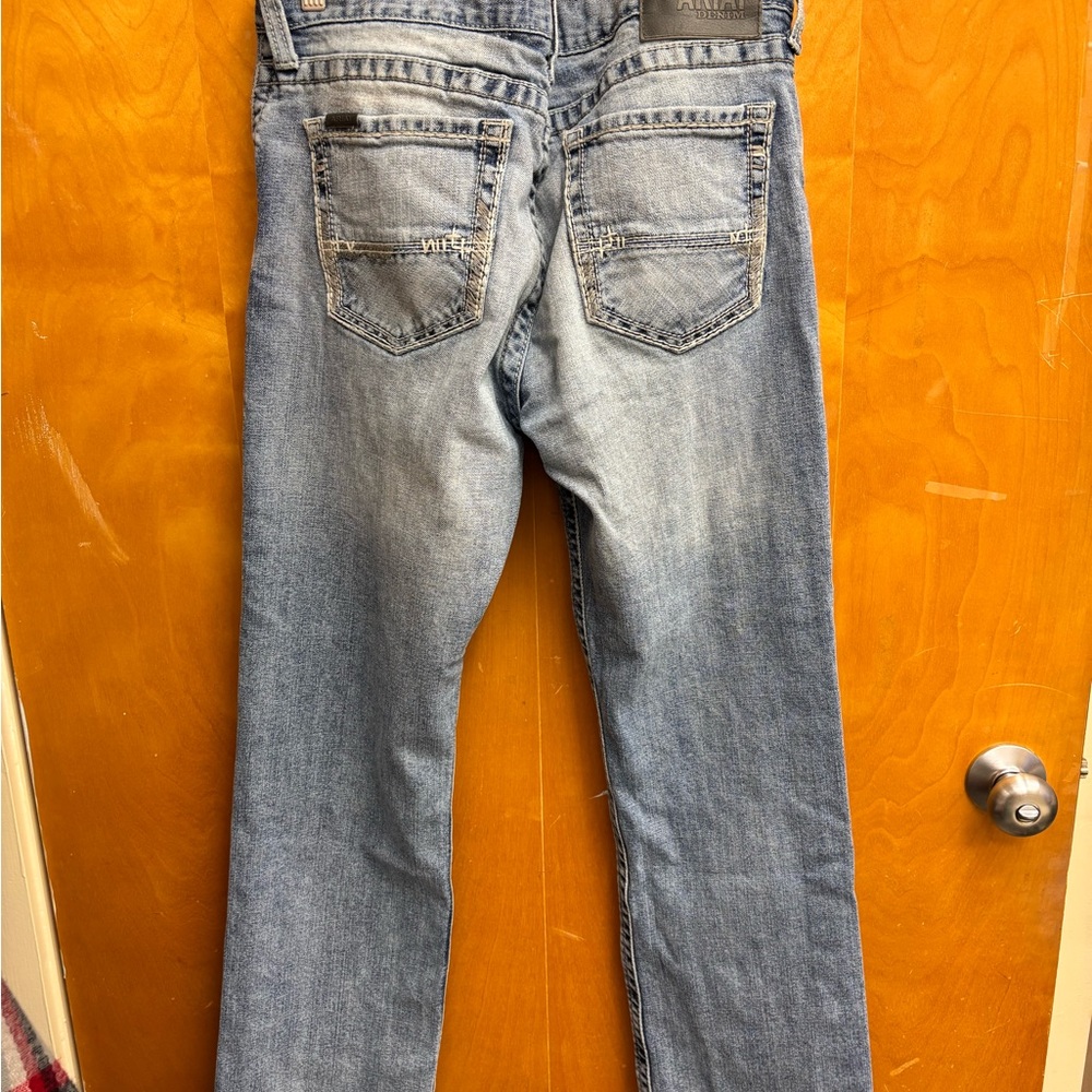 Ariat Light Blue Straight Leg Jeans - Picture 5 of 8